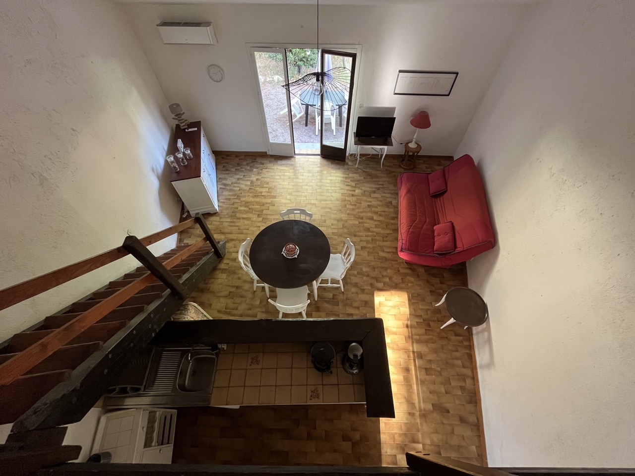 Le studio vu depuis la mezzanine
